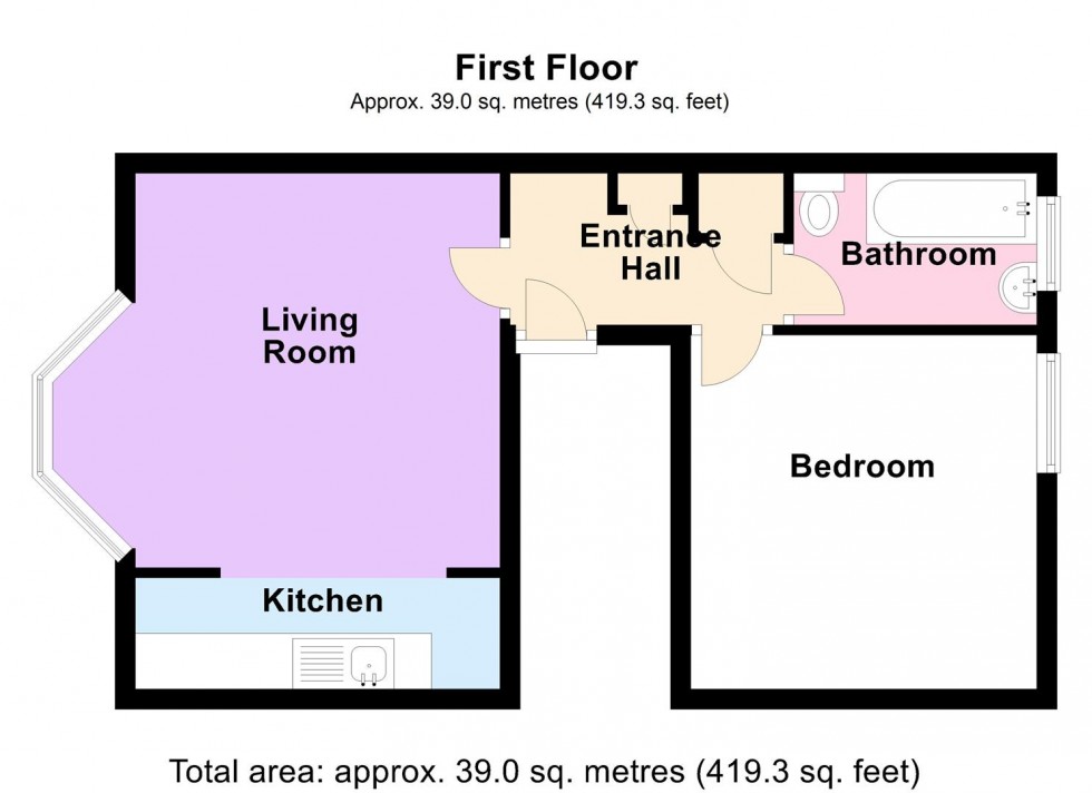 Floorplan for Great George Street, Weymouth