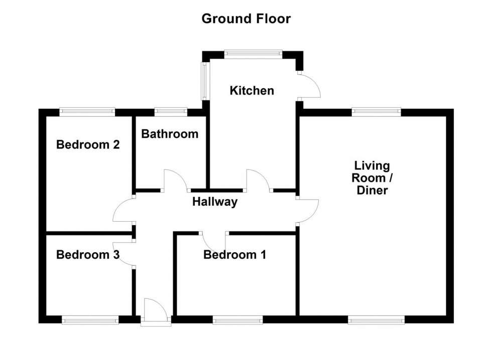 Floorplan for Weare Close, Portland