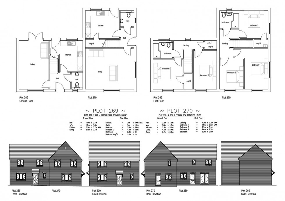 Floorplan for Plot 270 Curtis Fields, 15 Old Farm Way, Weymouth DT4 0FQ