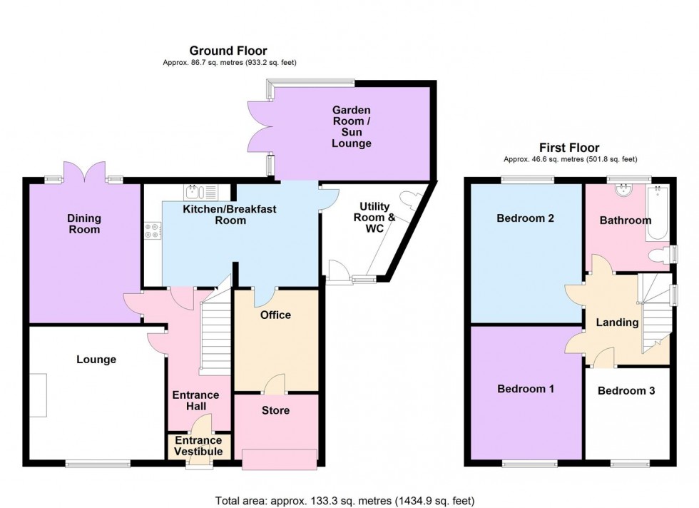 Floorplan for St Helens Road, Weymouth