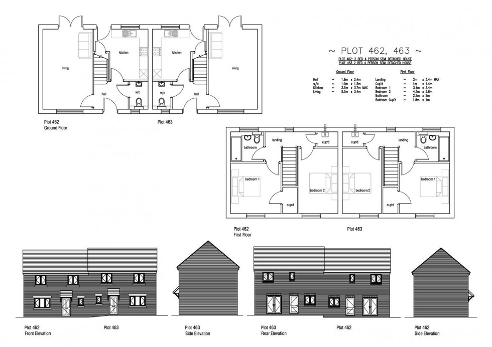 Floorplan for Plot 462 Markham Fields, 65 Markham Avenue Weymouth, DT4 0QL