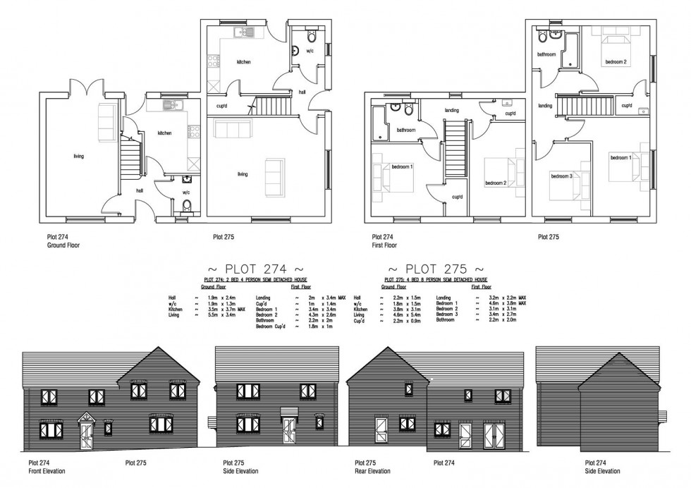 Floorplan for Plot 274 Curtis Fields, 23 Old Farm Lane, Weymouth, DT4 0FQ