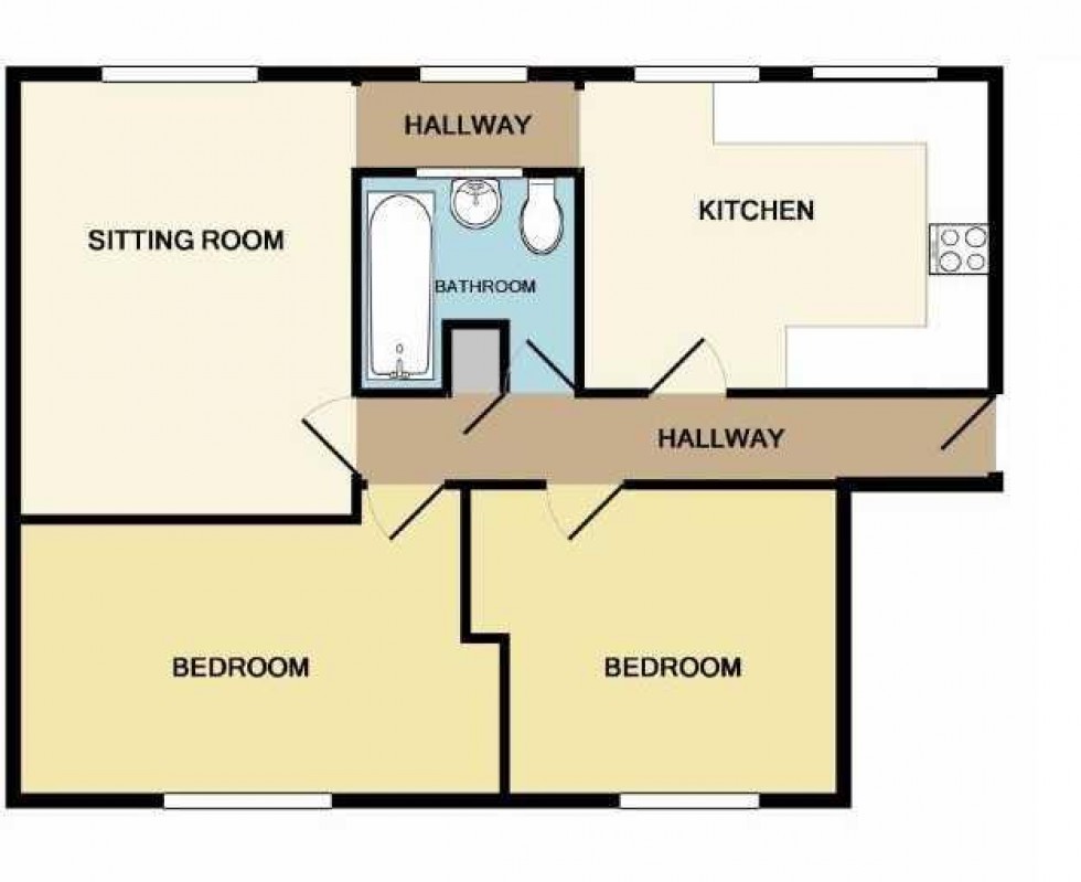 Floorplan for Shepherd's Court, Blindmere Road, Weston, Portland