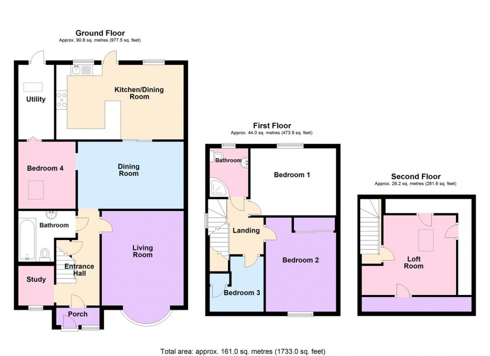 Floorplan for Bryn Road, Weymouth