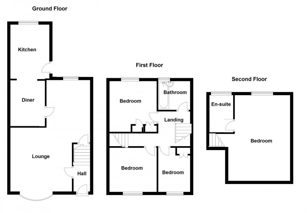 Floorplan for Croft Road, Weston, Portland