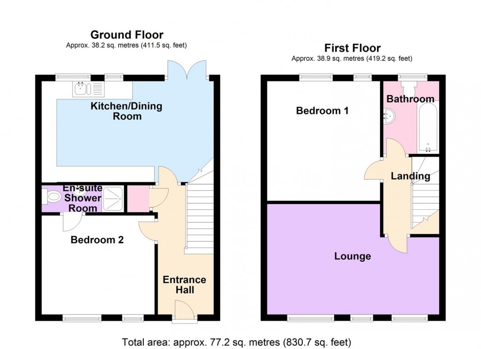 Floorplan for Pennsylvania Way, Portland