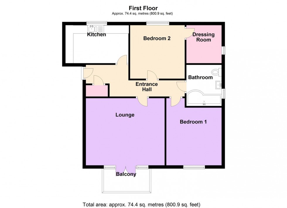 Floorplan for Passage Close, Weymouth