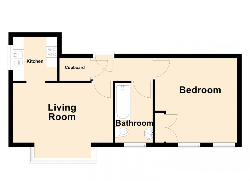 Floorplan for Cranborne Road, Swanage