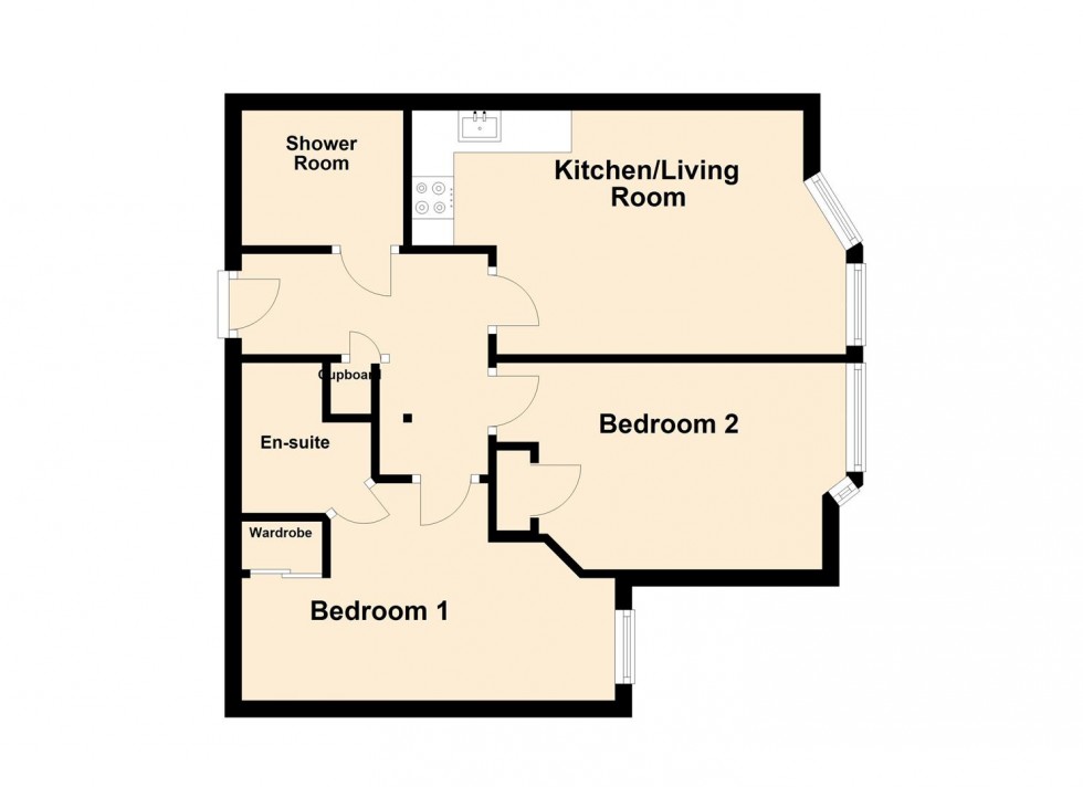 Floorplan for Sandcastles, Station Road, Swanage