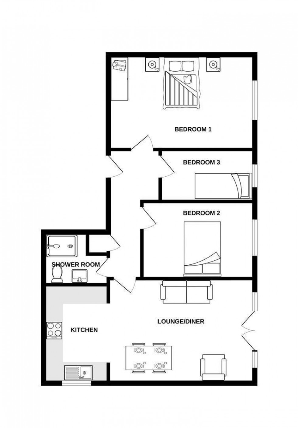 Floorplan for Victoria Avenue, Swanage