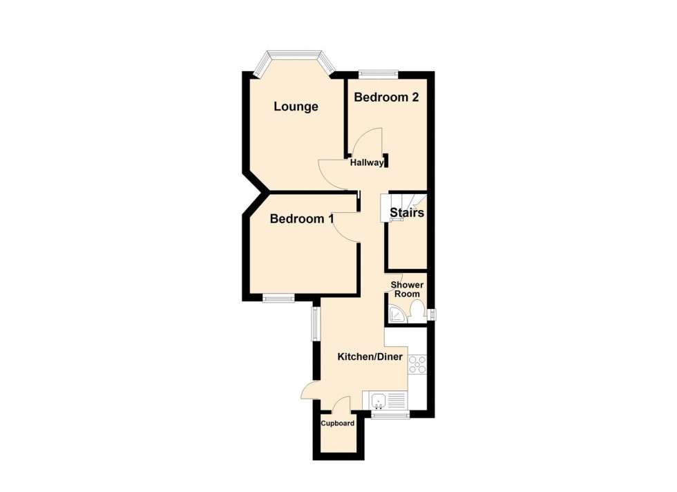 Floorplan for Institute Road, Swanage