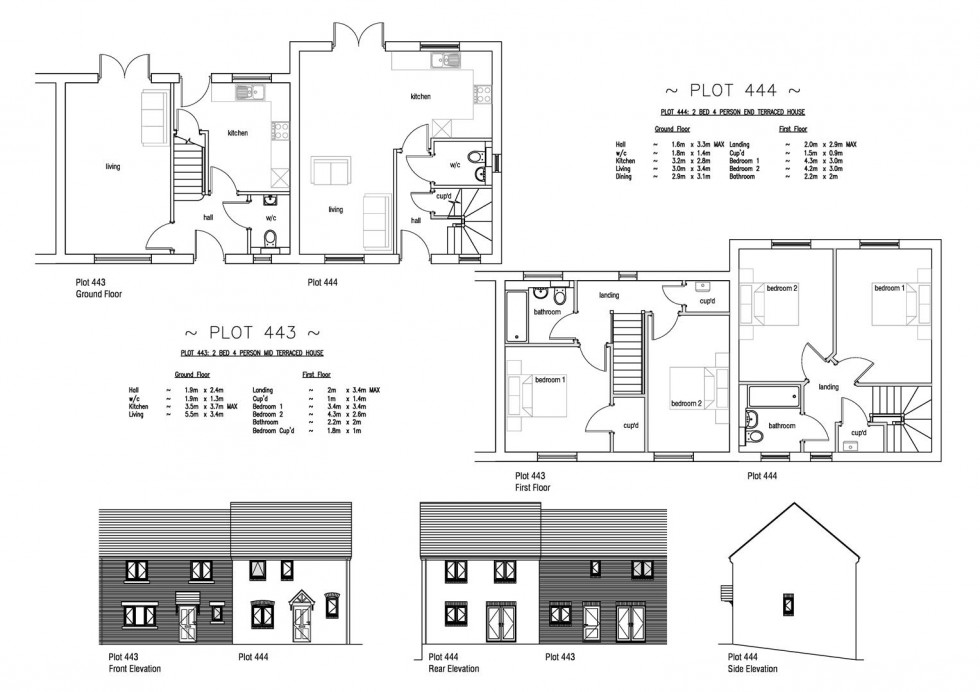 Floorplan for Plot 444 Markham Fields, 40 Markham Avenue, Weymouth, DT4 0QL