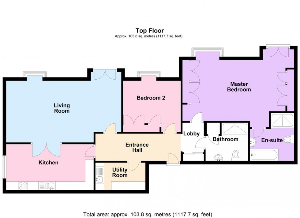 Floorplan for Whitecross, Buxton Road, Weymouth