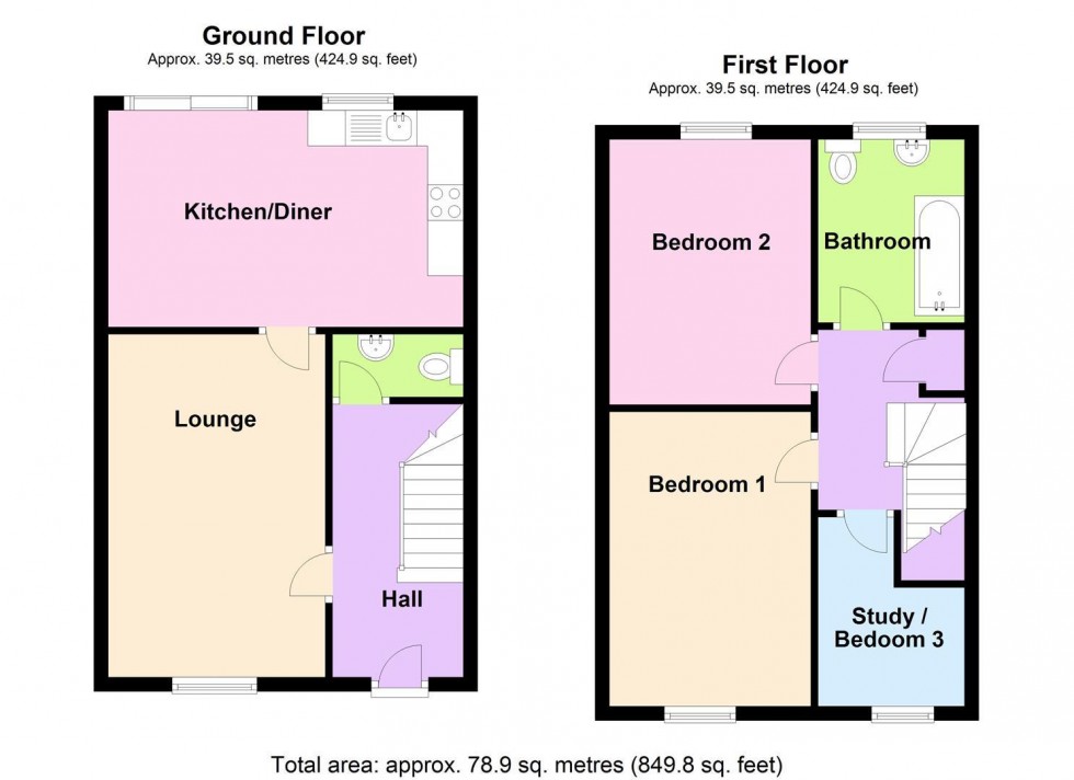 Floorplan for Reap Lane, Portland