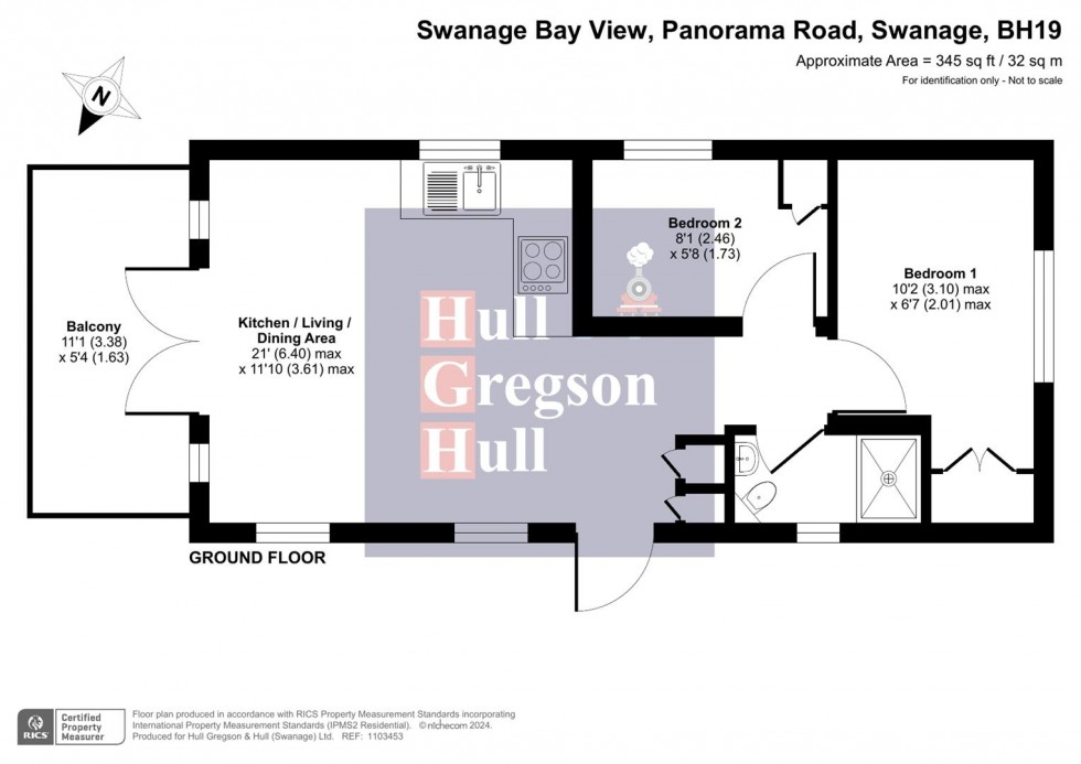 Floorplan for Panorama Road, Swanage