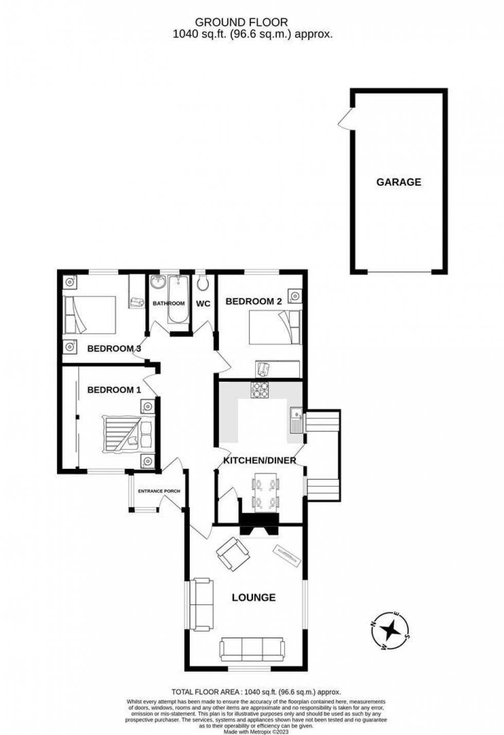 Floorplan for Durnford Drove, Langton Matravers, Swanage