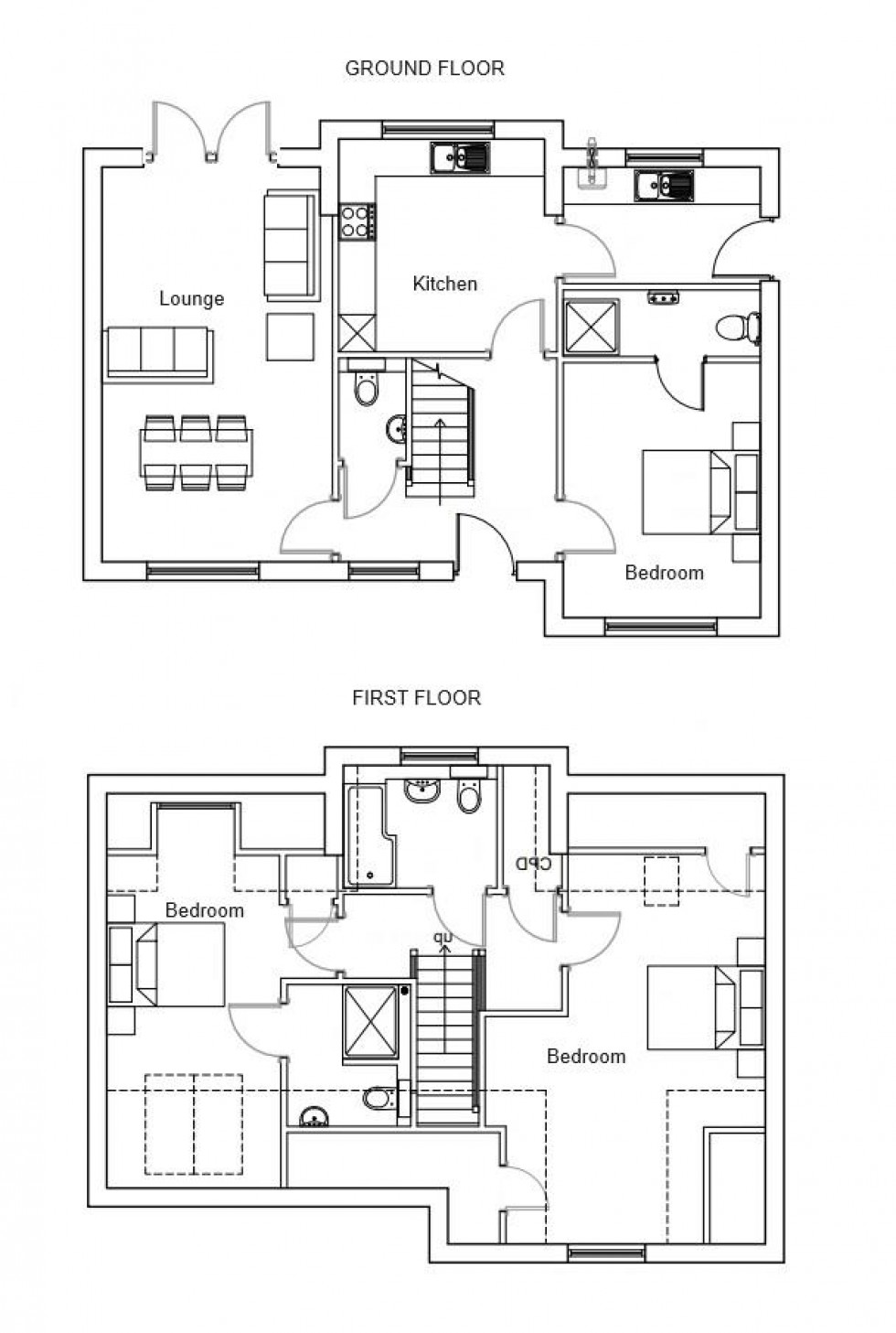 Floorplan for The Windmills, Kingbarrow Drive, Portland