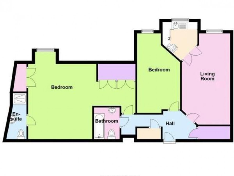 Floorplan for De Moulham Road, Swanage