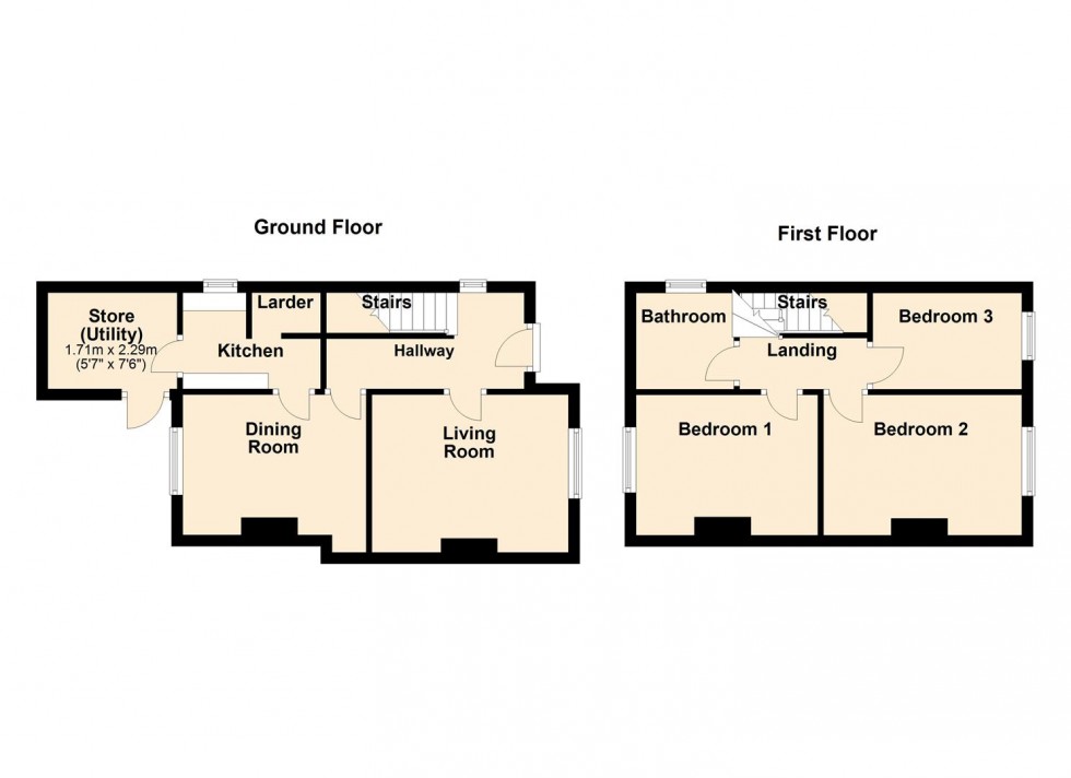 Floorplan for The Hyde, Langton Matravers, Swanage