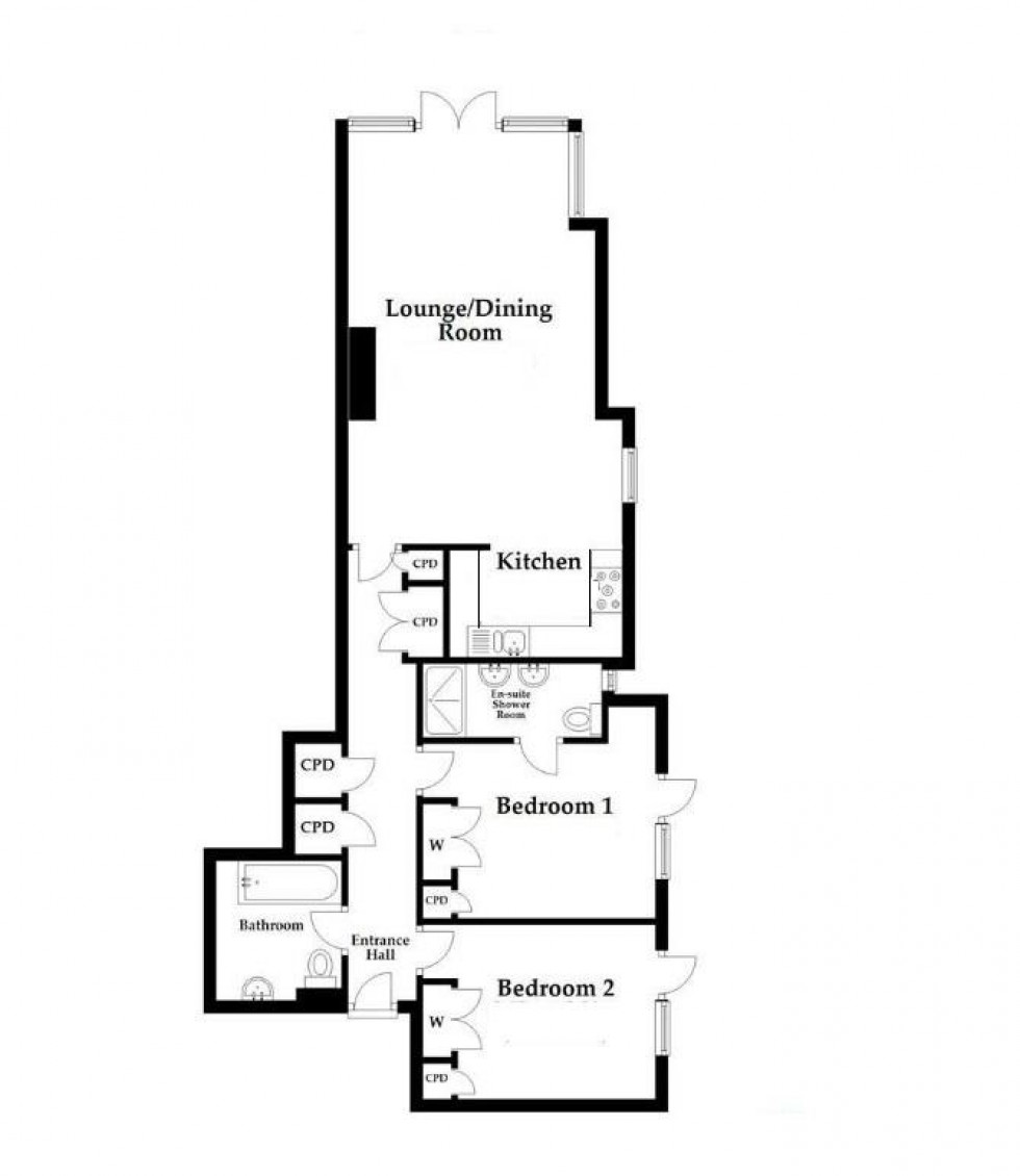 Floorplan for Grosvenor Road, Swanage