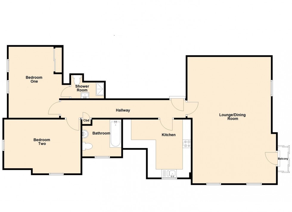 Floorplan for Gilbert Road, Swanage