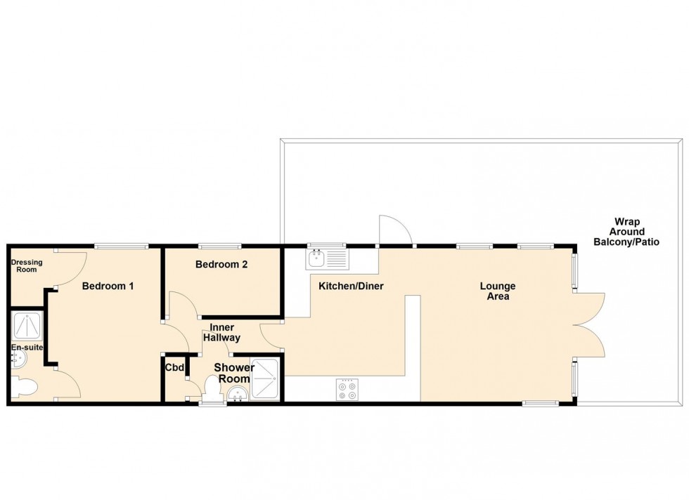 Floorplan for Panorama Road, Swanage