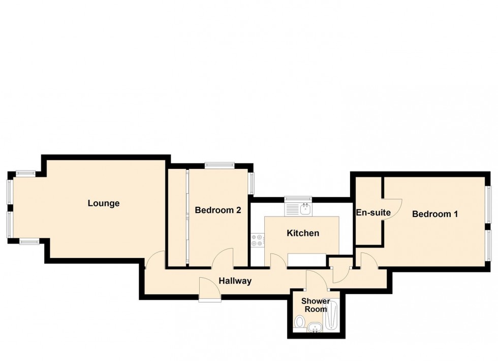 Floorplan for Haycrafts House, Gilbert Road, Swanage