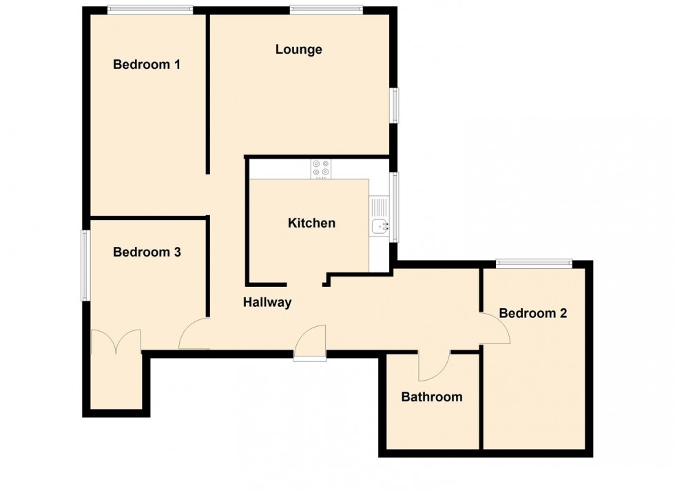 Floorplan for Steepways, Peveril Road, Swanage