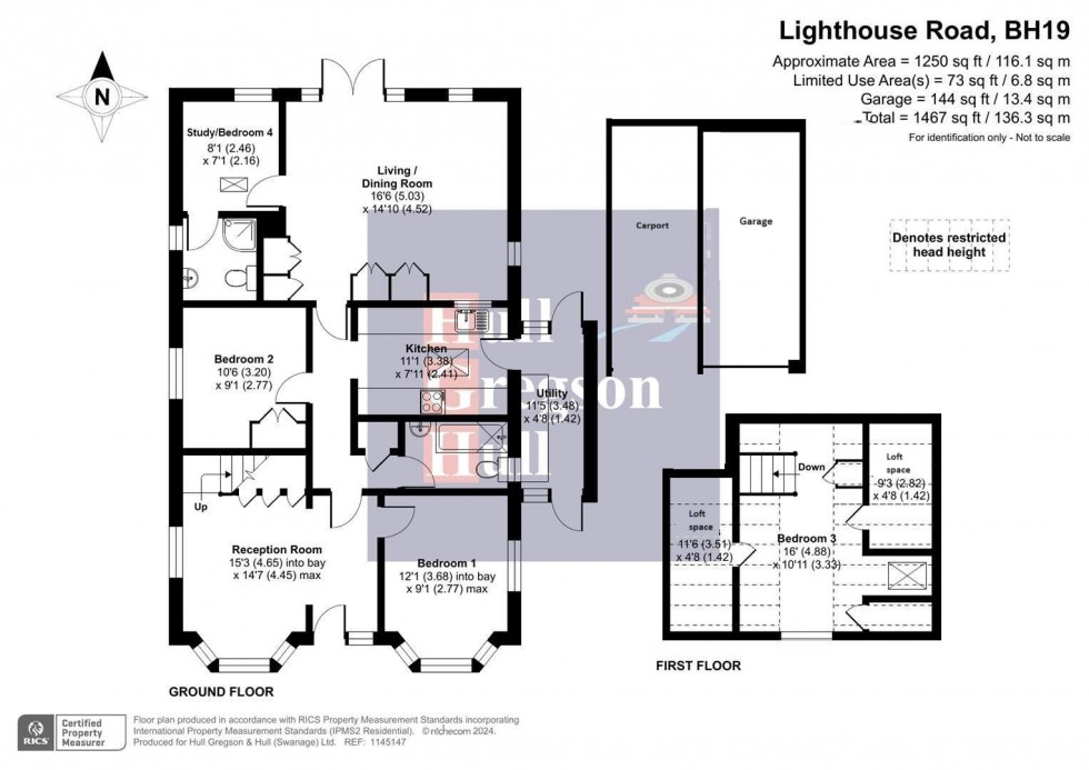 Floorplan for Lighthouse Road, Swanage