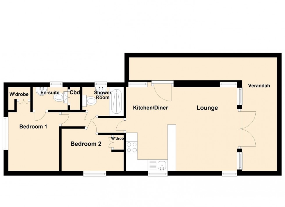 Floorplan for Panorama Road, Swanage