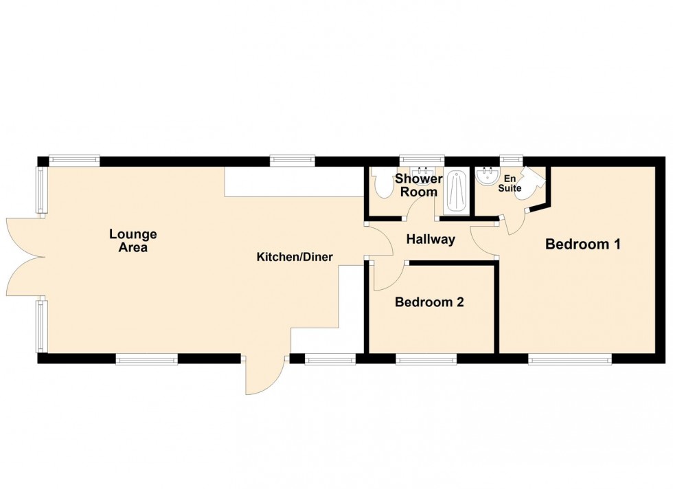 Floorplan for Panorama Road, Swanage