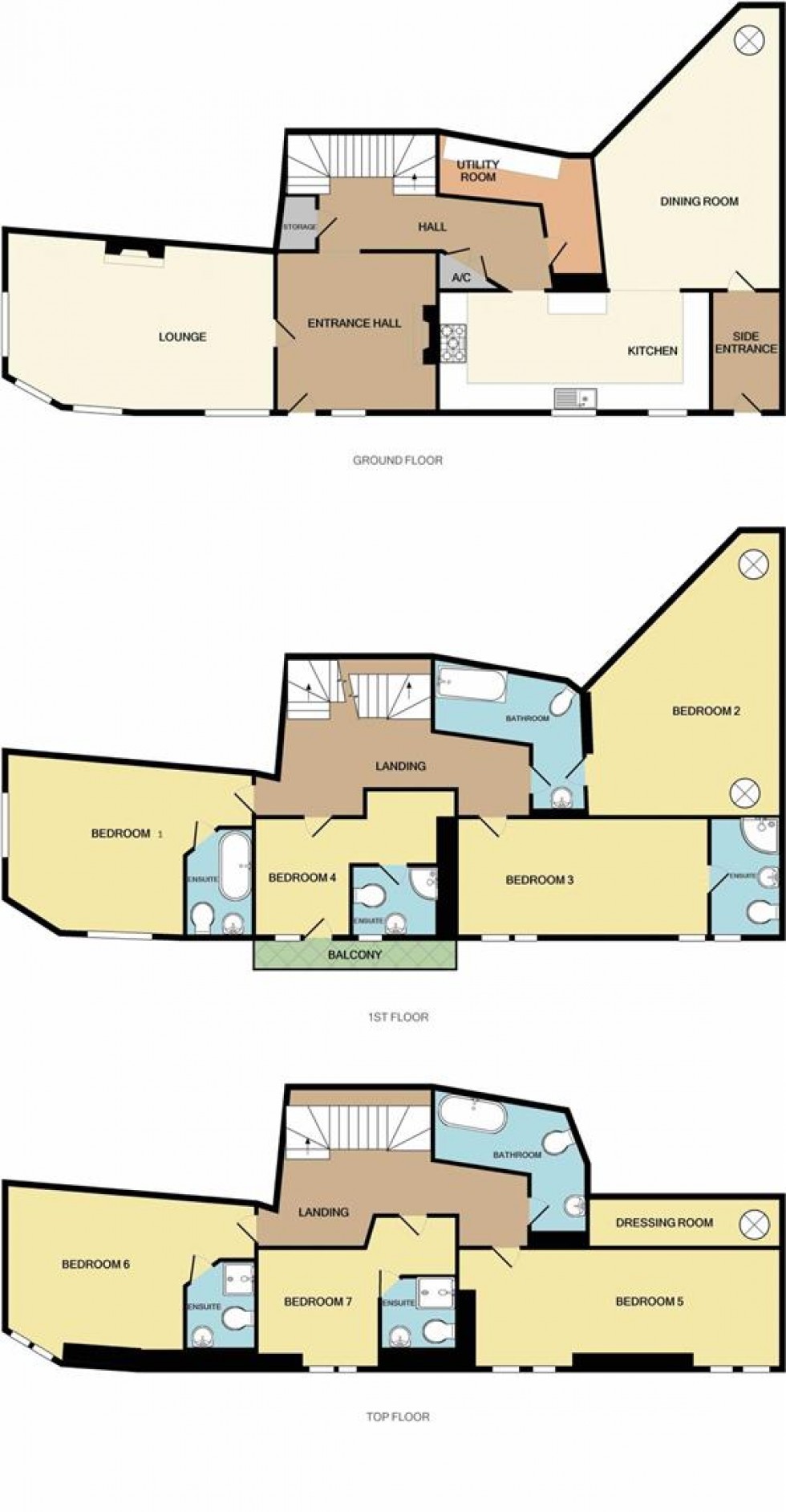 Floorplan for Beach House, Swanage