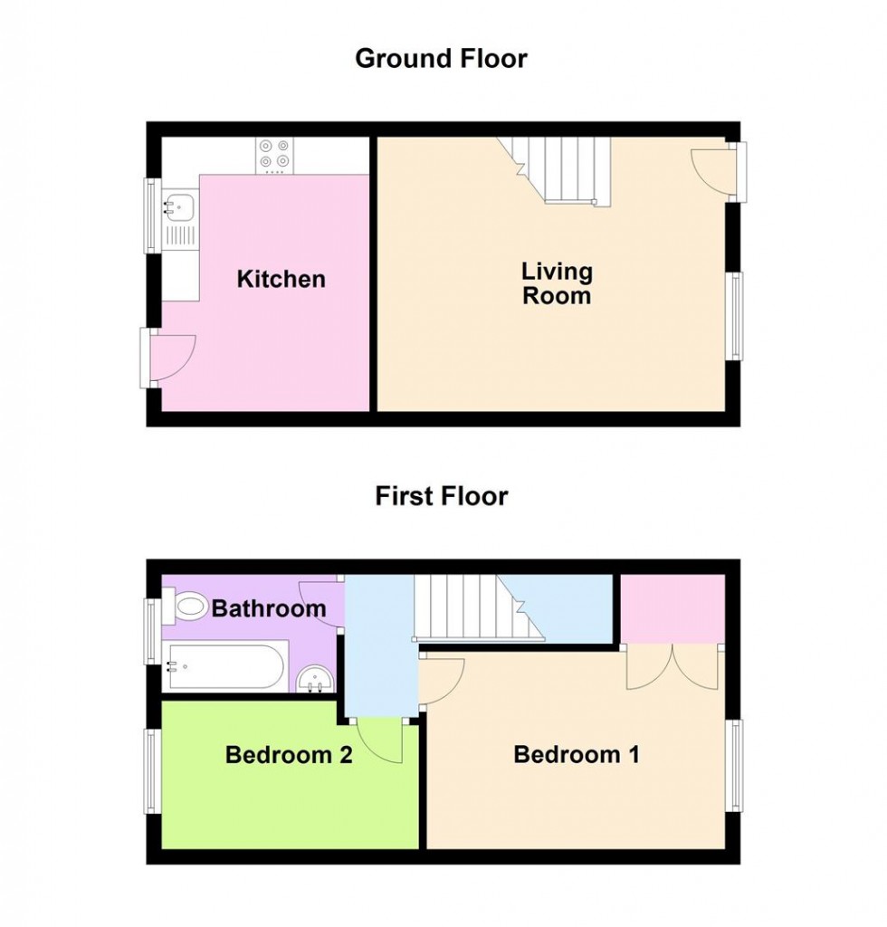 Floorplan for Lymes Close, Weymouth