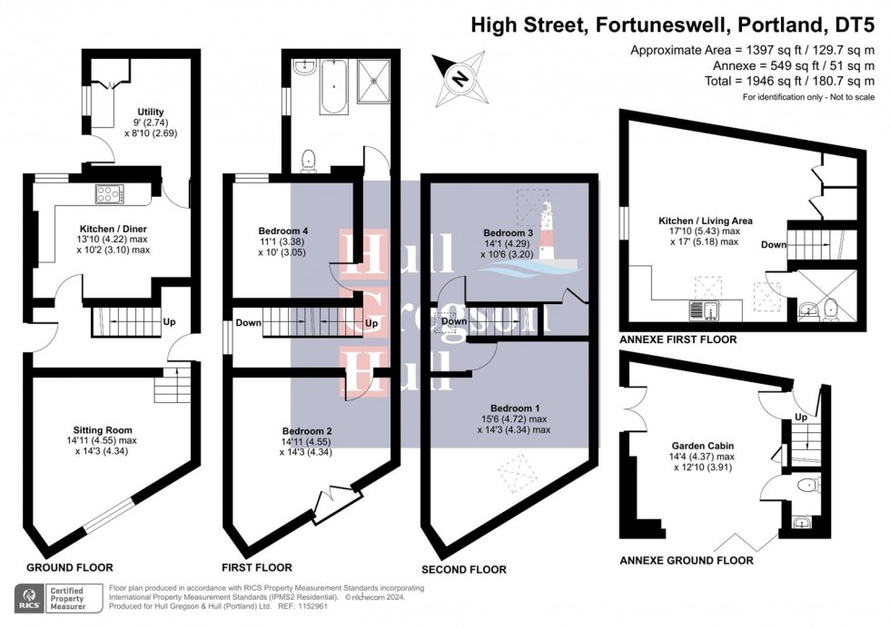 Floorplan for High Street, Fortuneswell, Portland