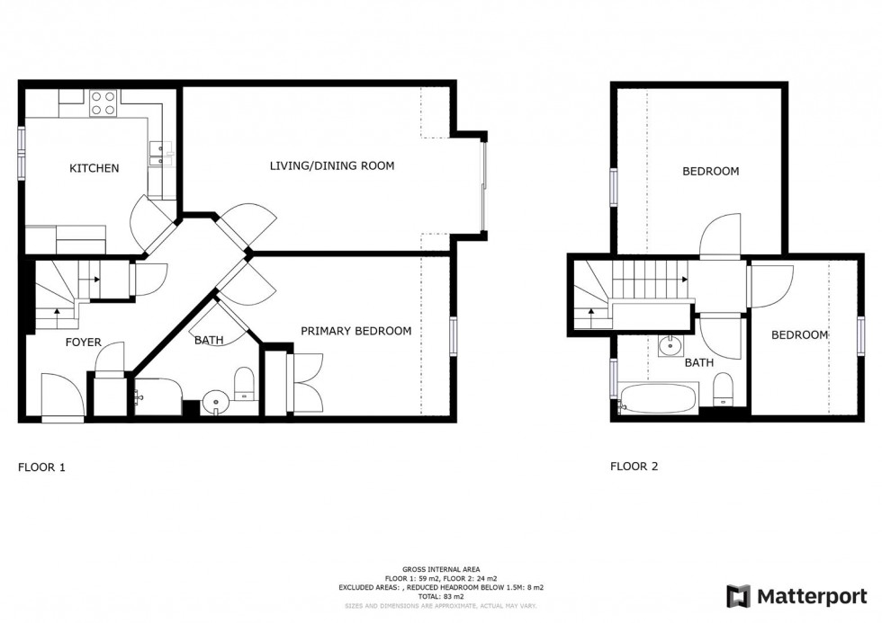 Floorplan for Corscombe Close, Weymouth