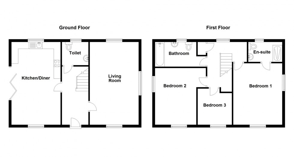 Floorplan for School Hill, Chickerell, Weymouth