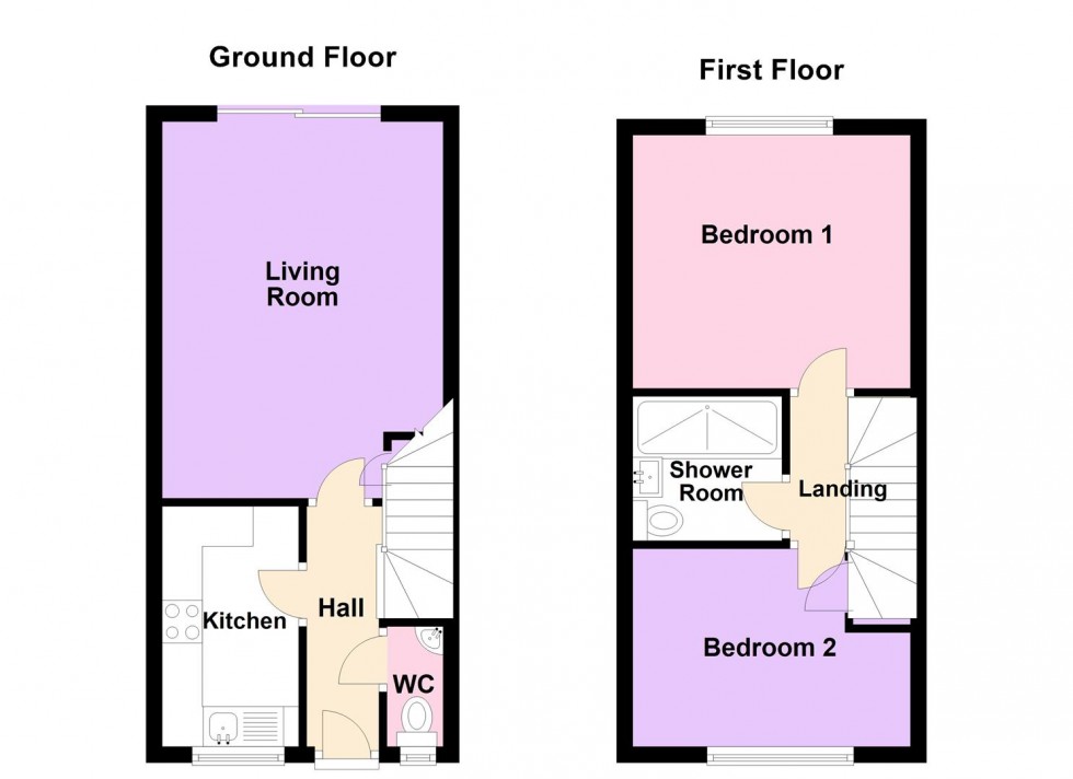 Floorplan for Whitehead Drive, Wyke Regis, Weymouth