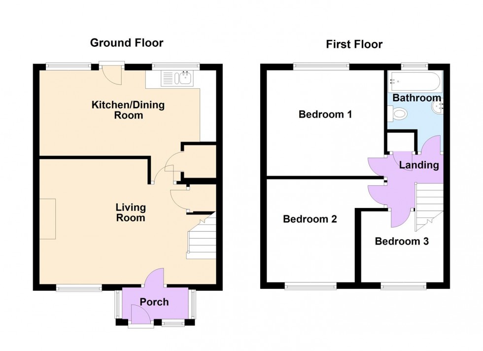 Floorplan for Lower Putton Lane, Chickerell, Weymouth