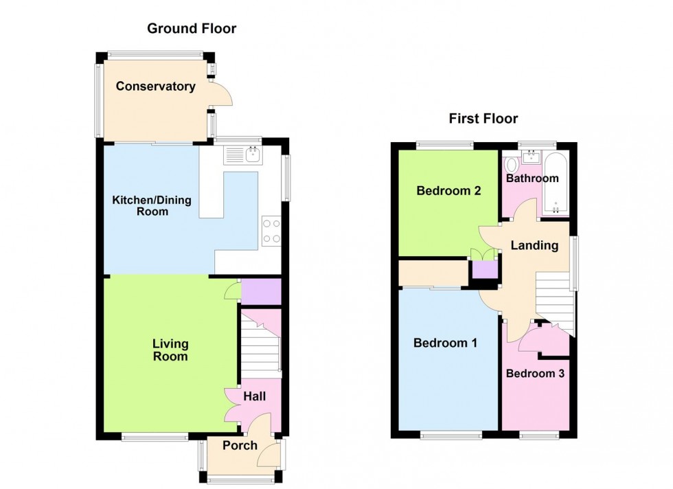 Floorplan for Steeple Close, Weymouth