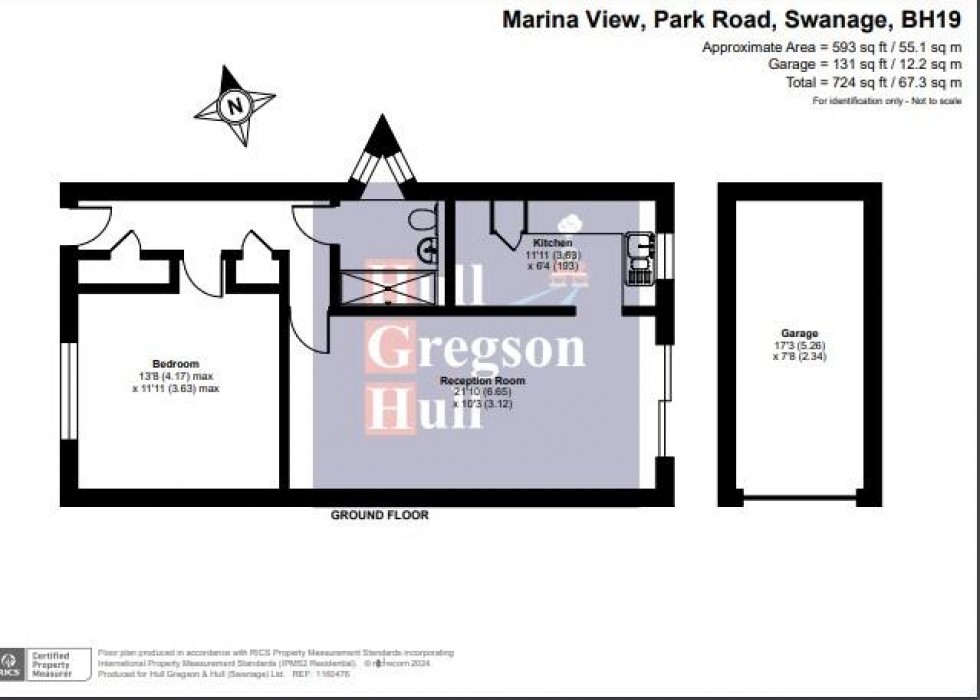 Floorplan for Marina View, Park Road, Swanage