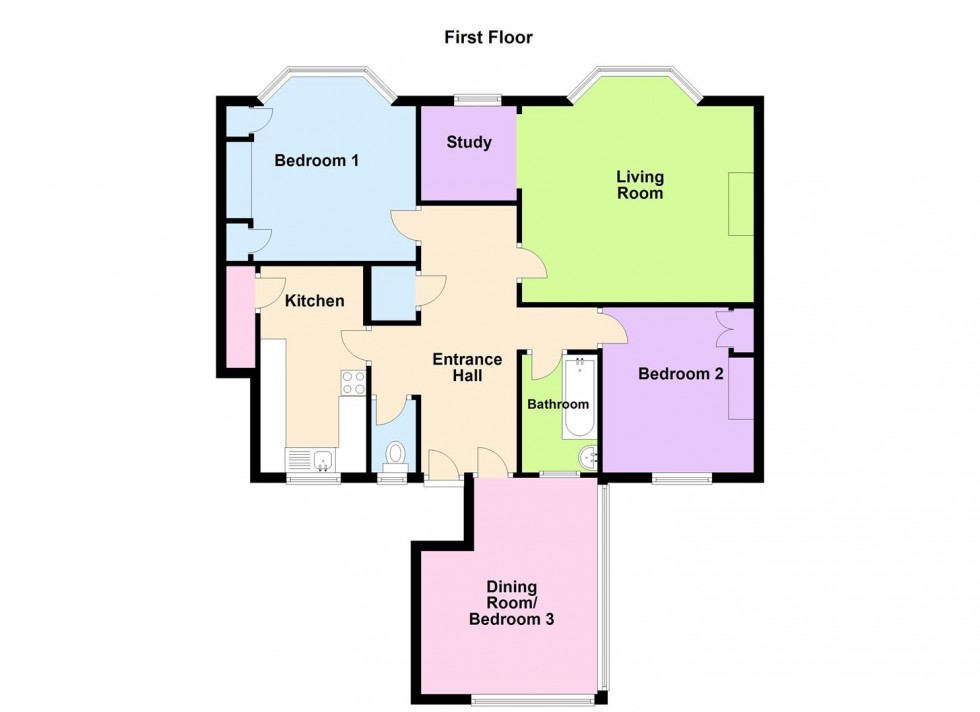 Floorplan for Kirtleton Avenue, Weymouth