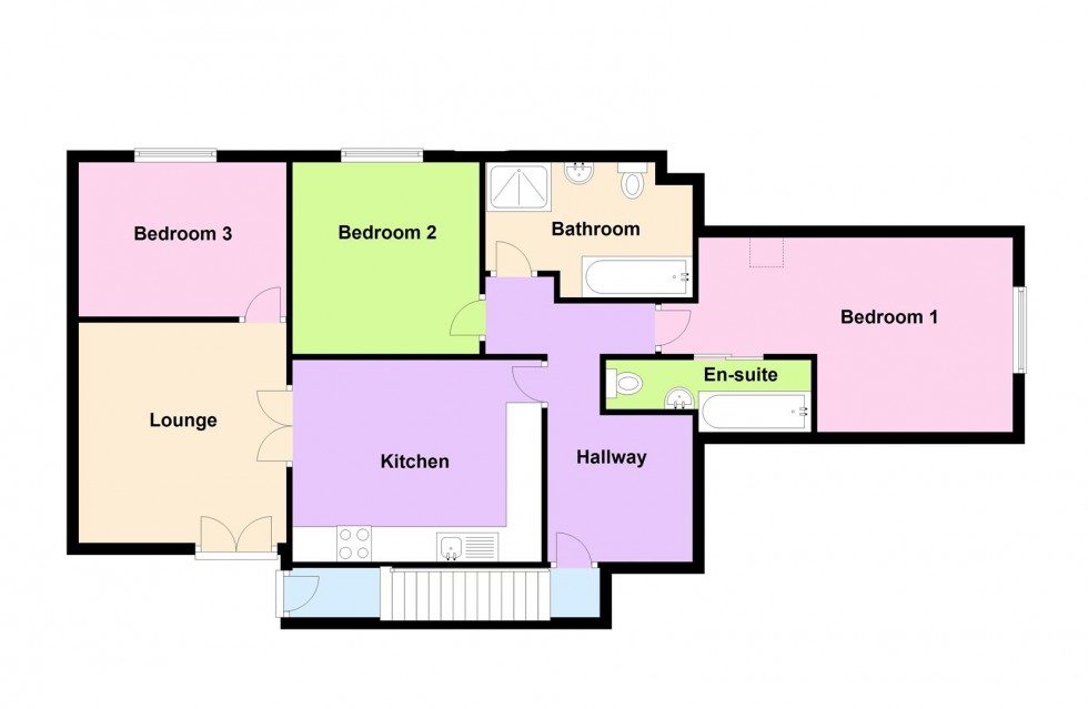 Floorplan for Uplyme Road, Lyme Regis