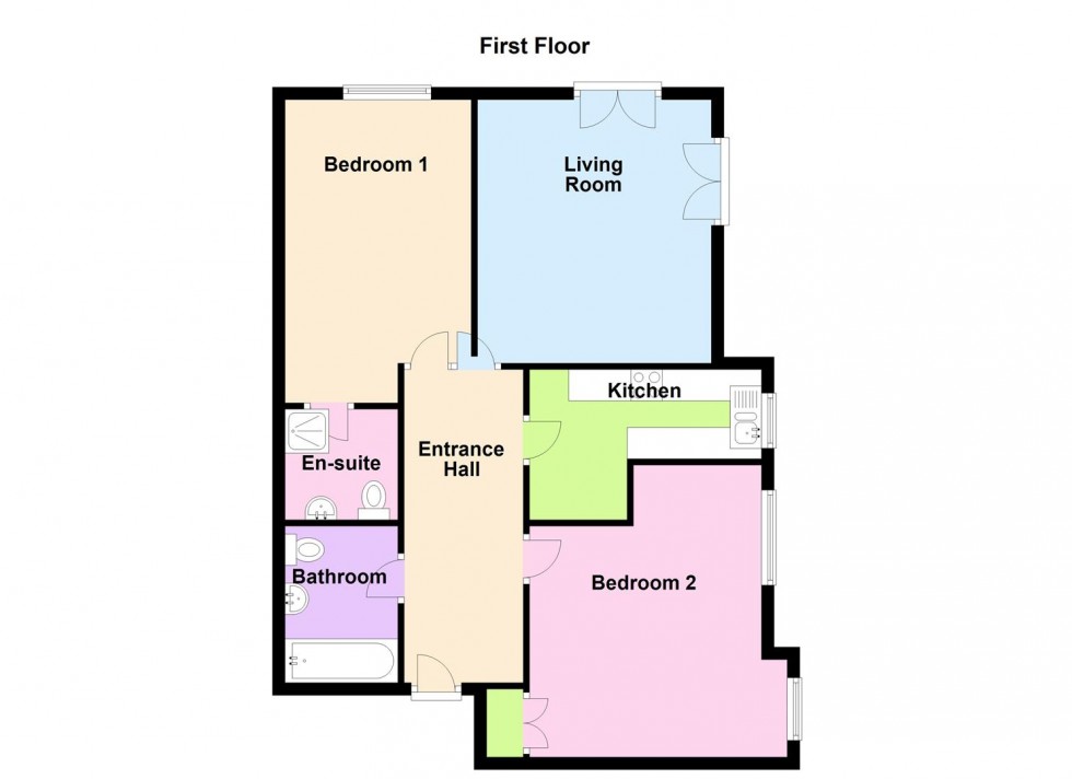 Floorplan for Bincleaves Road, Weymouth