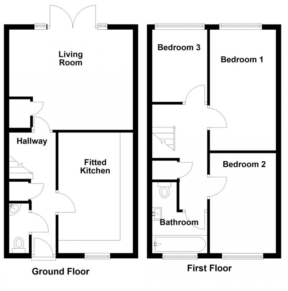 Floorplan for Brickyard Close, Swanage