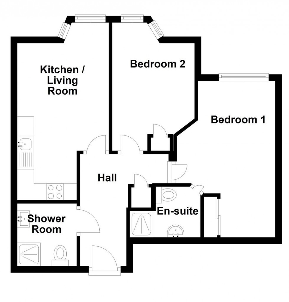 Floorplan for Sandcastles, Station Road, Swanage