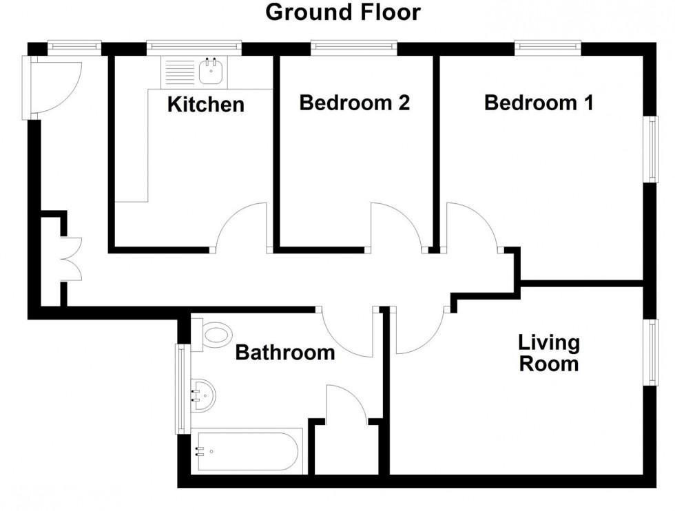 Floorplan for The Chines, Burlington Road, Swanage