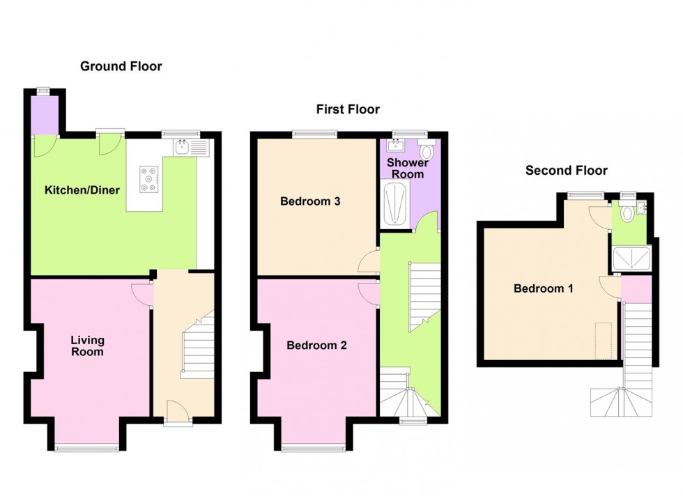 Floorplan for All Saints Road, Weymouth