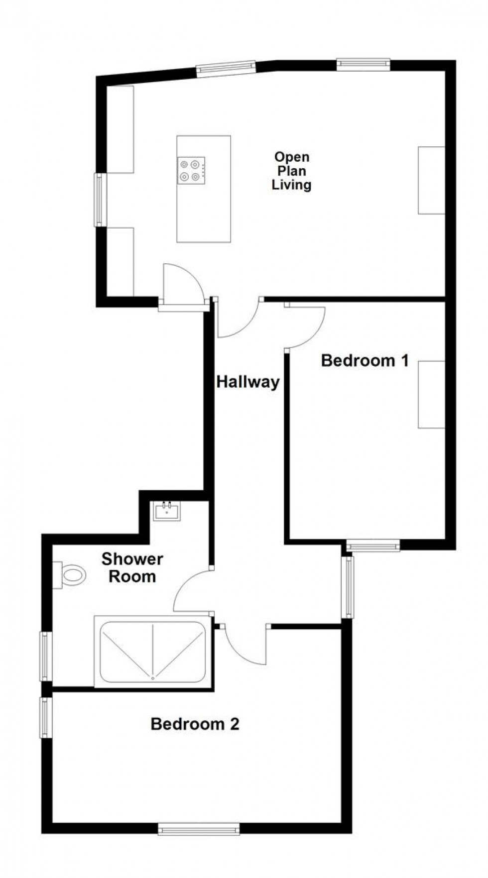 Floorplan for Park Road, Swanage