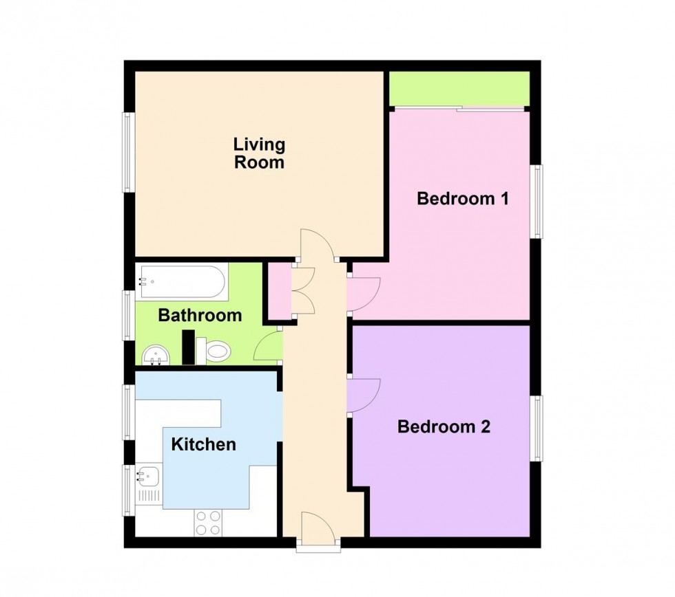 Floorplan for Carless Court, Woolcombe Road, Portland