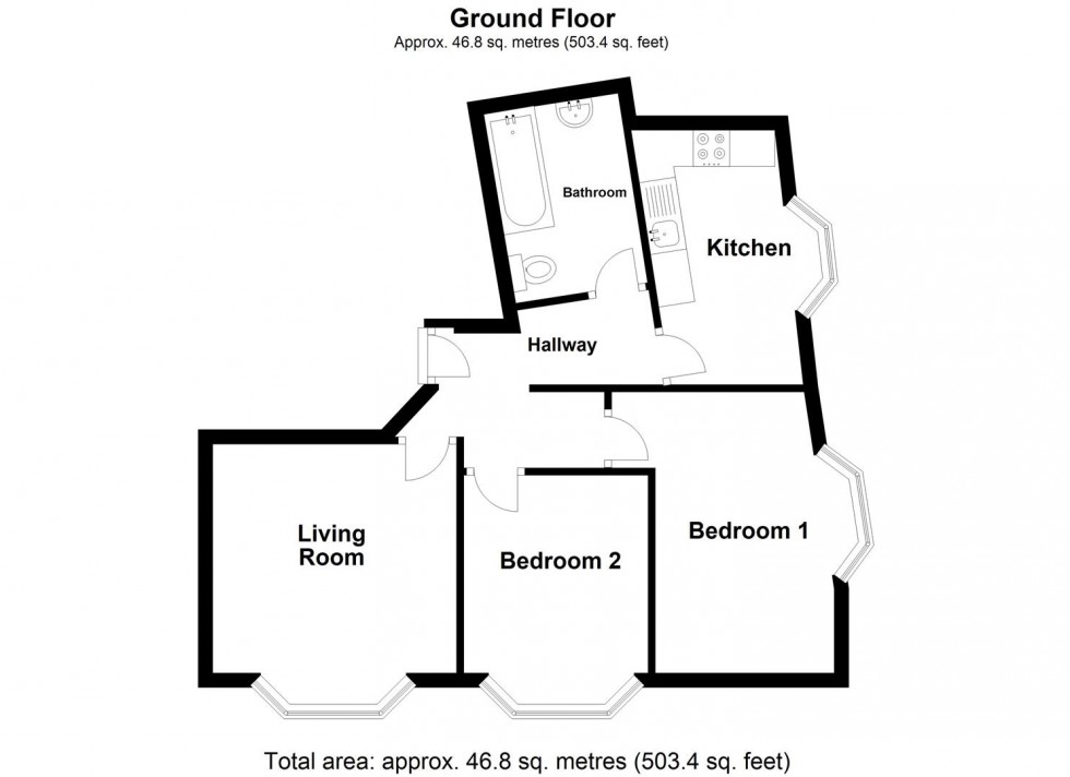 Floorplan for Wesley Street, Weymouth